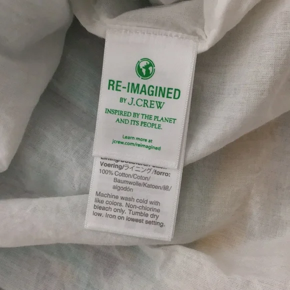 NWOT J Crew SZ Blockprints cotton tie top midi dress M - Picture 10 of 12